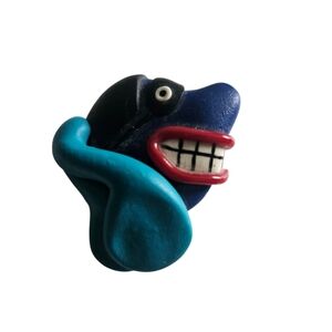 The Beatles Yellow Submarine Blue Meanie Vintage Brooch